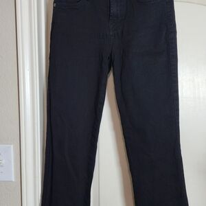 7 For All Mankind Straight Leg Jeans in Black